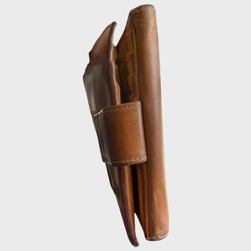 Vintage Gucci Brown Leather Web Stripe Bifold Wallet - Picture 13 of 16